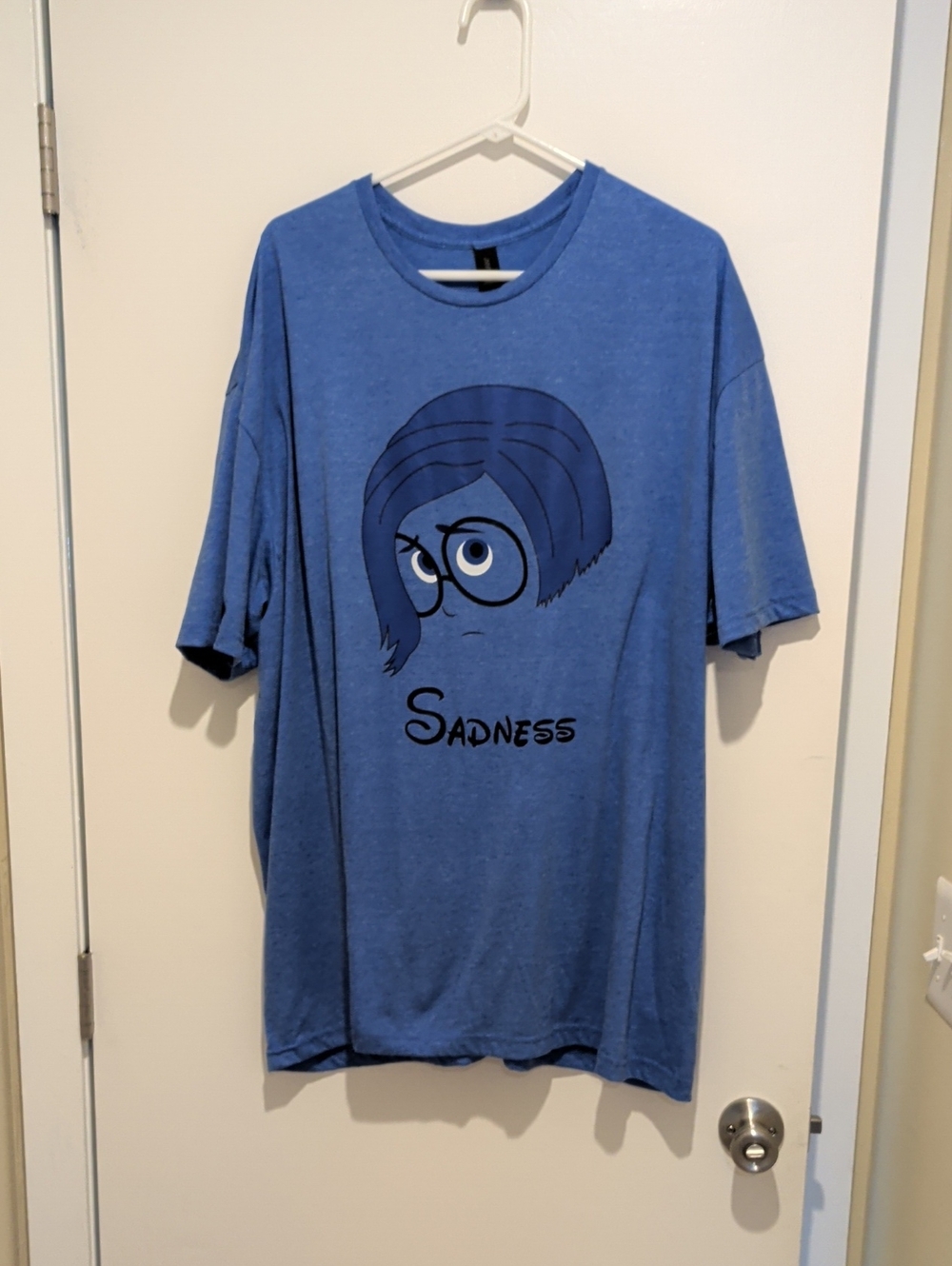 Gildan Blue 'Sadness' Graphic Short-Sleeve Tee
